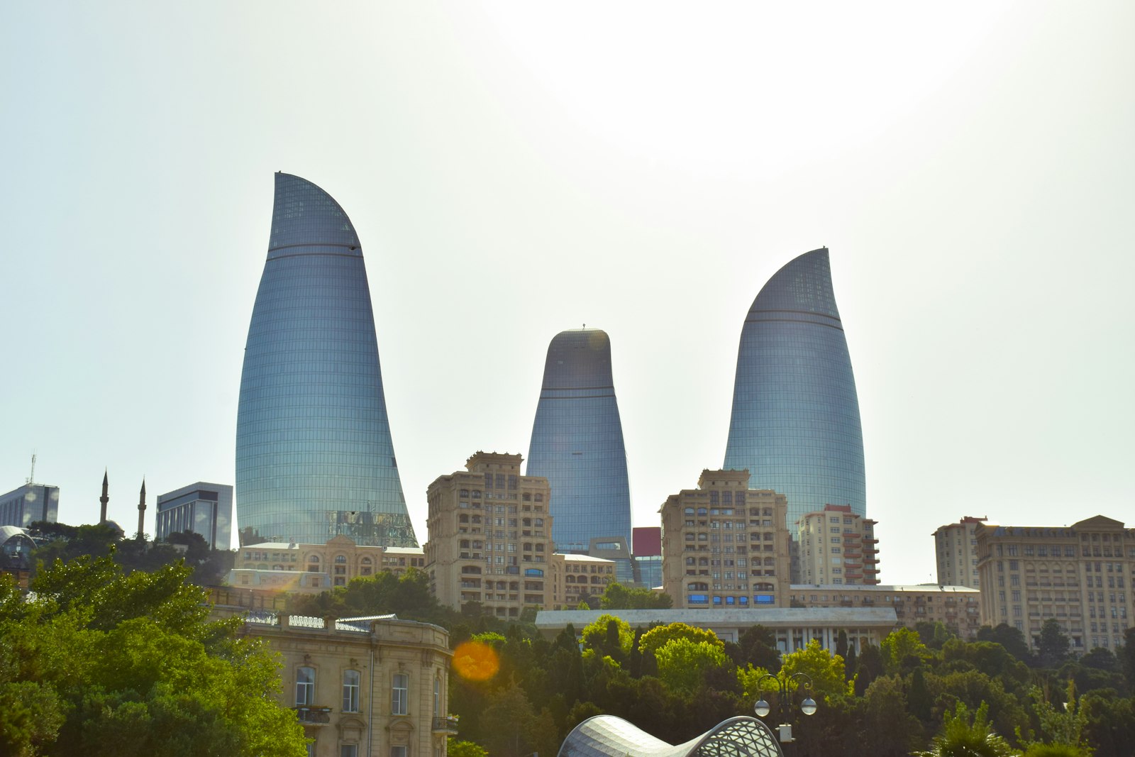 Las Flame Towers de Bakú, en Azerbaiyán