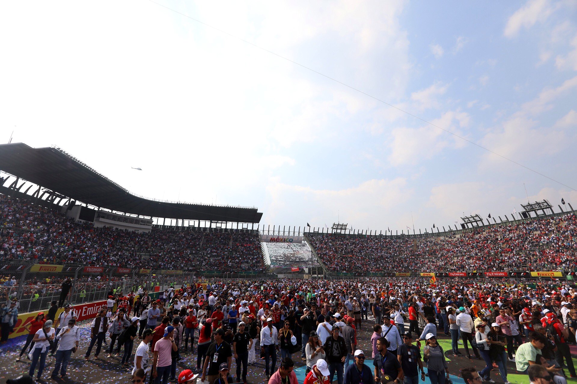 Autódromo lleno durante un Gran Premio